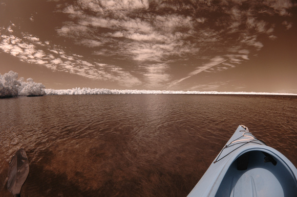 Infrared view of Tarpon Bay