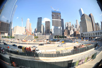 View of Ground Zero Rebuilding, Fisheye