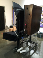Side view of the 20 x 24 inch Polaroid camera