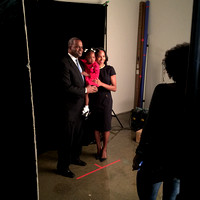 Atlanta Mayor Kasim Reed and his family pose for their portrait