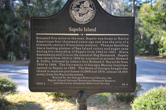 Official plaque, Sapelo Island